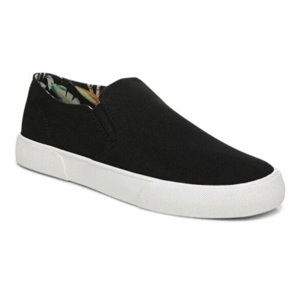 Vionic Groove Slip On Black Casual Canvas Comfort Shoe Womens 9 New‎ - Picture 1 of 6
